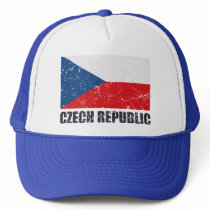 Czech Republic Vintage Flag Trucker Hat