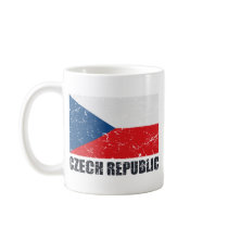 Czech Republic Vintage Flag Mugs