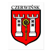 CZERWINSK FAMILY CREST  COAT OF ARMS postcards