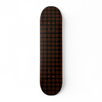 D20 Black & Orange, Tiled Skate Board Decks