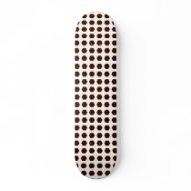 D20 Black & Orange, Tiled Custom Skate Board