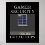 D4 Caltrops Posters