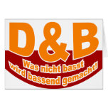 D&B Logo_3 v2 Greeting Cards