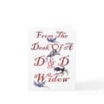 D & D Widow Note Card