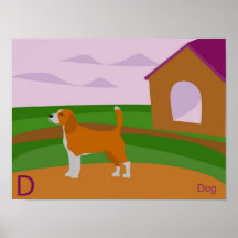 D for Dog Poster