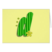 d green monogram cards