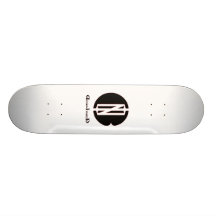 D.I.B. "Negative"  Logo Custom Skate Board