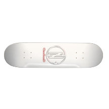 D.I.B. White Logo Skate Board Decks