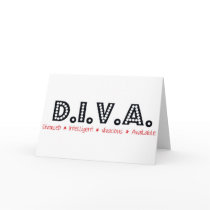 D.I.V.A. Divorced Woman Greeting Card