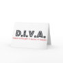 D.I.V.A. Divorced Woman Greeting Card
