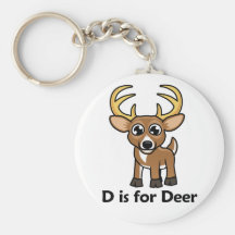 D is for Deer Key Chains