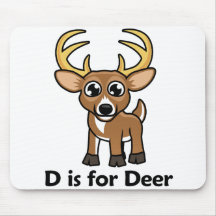 D is for Deer Mouse Pads