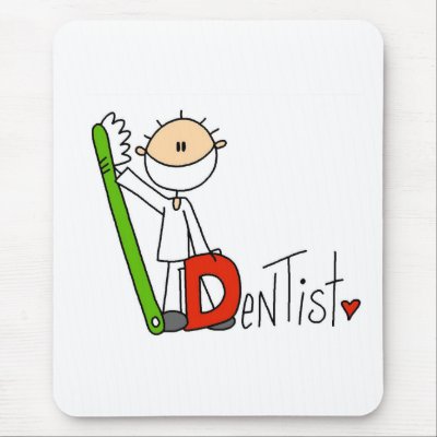 D is for Dentist Mouse Mats by stick_figures