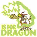 D is for dragon letter abc cartoon photo cutouts