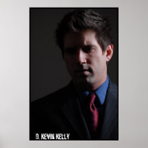 D. Kevin Kelly, pensive Print
