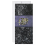 "D" monogram bookmark with quote rack cards