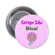 DA- Garage Sale, Diva! Button