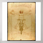 Da Vinci Dirt Bike Motocross Supercross Freestyle Posters