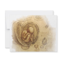 da Vinci - Embryo Sketch Personalized Invites