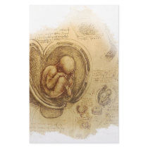 da Vinci - Embryo Sketch Stationery Design