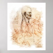 da Vinci - Man and Horse Print