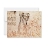 da Vinci -- Man and Horse Sketch invitations