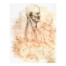 da Vinci -- Man and Horse Sketch Letterhead