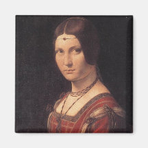 da Vinci Square Magnet
