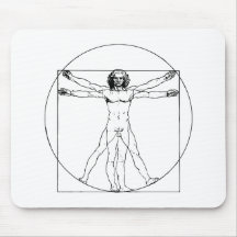 Da Vinci Vitruvian Man Mousepad