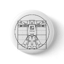 Da Vinci Vitruvian Robot Button