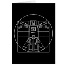 Da Vinci Vitruvian Robot Cards