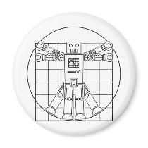 Da Vinci Vitruvian Robot Magnet