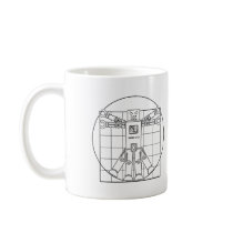 Da Vinci Vitruvian Robot Coffee Mug