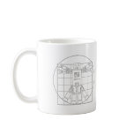 Da Vinci Vitruvian Robot Mugs