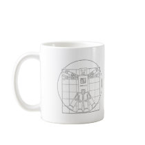 Da Vinci Vitruvian Robot Mugs