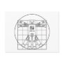 Da Vinci Vitruvian Robot Postcard