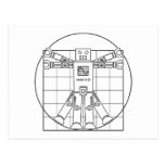 Da Vinci Vitruvian Robot Postcard