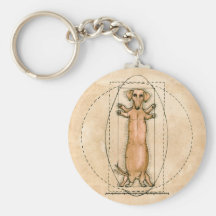 da Vinci's Dachshund Key Chains