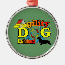 Dachshund_Agility Ornament
