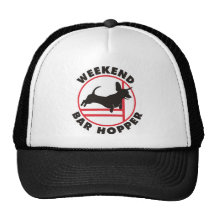 Dachshund Agility Weekend Bar Hopper Mesh Hats