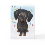 Dachshund (Black and Tan) Christmas