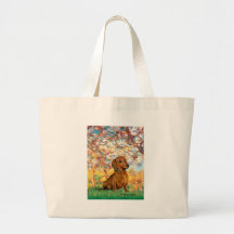 Dachshund (brown1) - Spring Canvas Bag