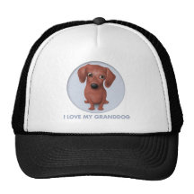 Dachshund (Brown) Granddog Mesh Hats