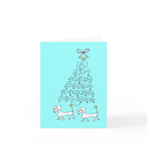 DACHSHUND CHRISTMAS CARD
