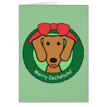 Dachshund Christmas Greeting Card
