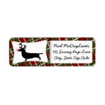 Dachshund Christmas Custom Return Address Labels