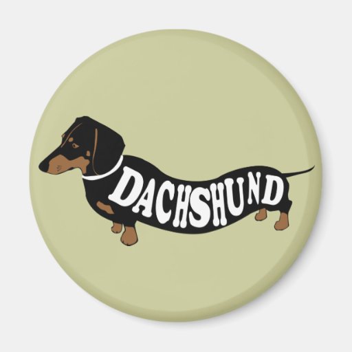 dachshund_clean refrigerator magnet