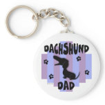 Dachshund Dad Keychain