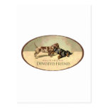 Dachshund..Devoted Friend Post Card