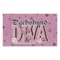 Dachshund DIVA Stickers